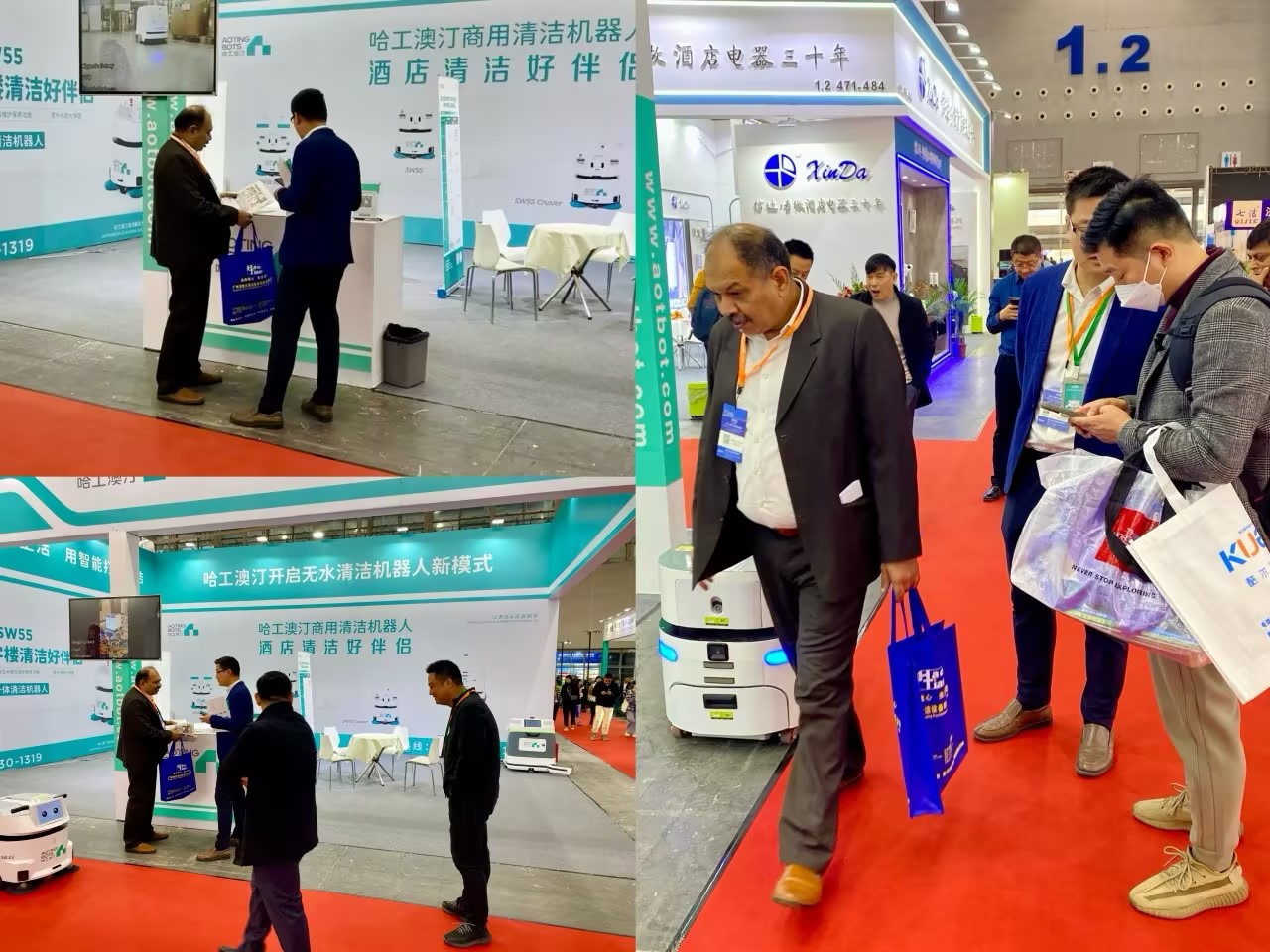 实力见证！商用无水清洁机器人热销，哈工澳汀亮相广州酒店用品展